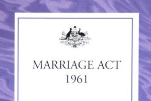 Cover of the Marriage Act
1961 (Commonwealth)