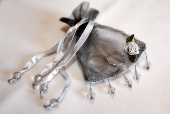 Wedding Rings in ring
bag