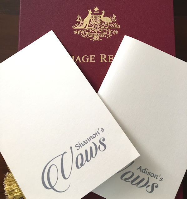 Marriage
Register with bound vow booklets