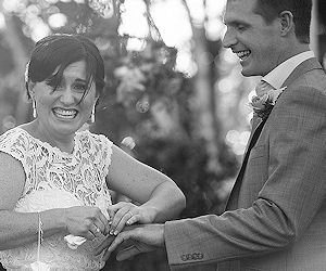 Kim and Brendan married by Jennifer Cram,
Brisbane Marriage Celebrant